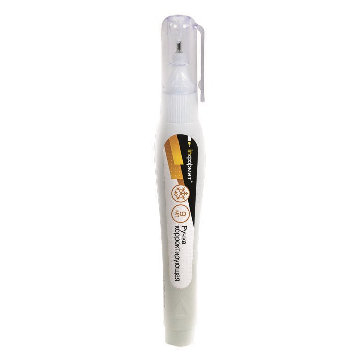 Корректирующая ручка inФОРМАТ 9 мл, металлический наконечник, CFP-B9 - фото 11554