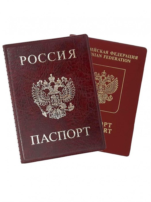 Обложка для паспорта ПВХ/эко-кожа цвет в ассортименте, A-010 - фото 11826