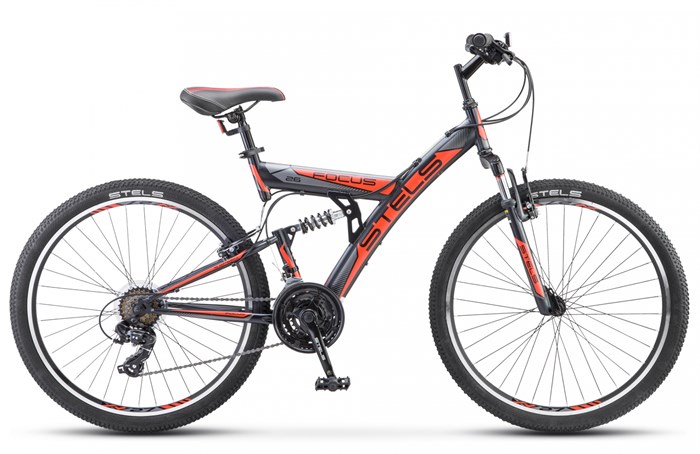 Велосипед 26" Focus 18ск темно-синий/оранжевый V030 18 рама 9-15лет (от135см), Ф18тсиноранж - фото 14670