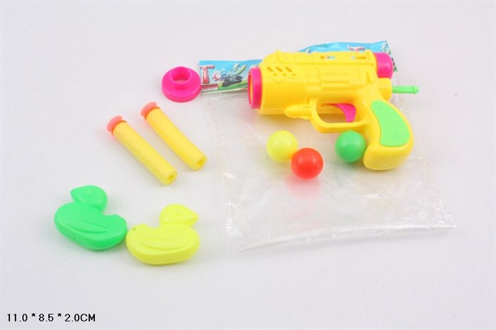 Пистолет с шариками и пулями ПВХ в пакете, 920-В2 - фото 15906