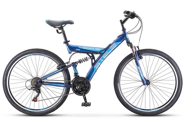 Велосипед 26 Focus 18ск темно-синий/синий V030 18 рама 9-15лет (от135см), Ф18тсинсиний - фото 21600