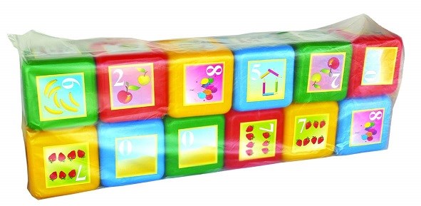 *Набор Кубики XL Математика 12 дет. кубик 15*15*15 см., 3, 6018 - фото 21964