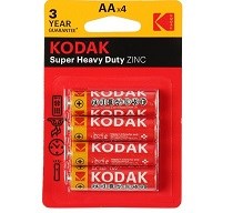 Kodak Элементы питания АА Heavy Duty R06-4BL 4шт на картоне, (80\400), Б0005119 - фото 22375