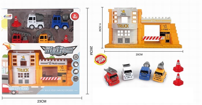 Набор игровой Инженерные службы с машинами в коробке, И214 И214 - фото 23583