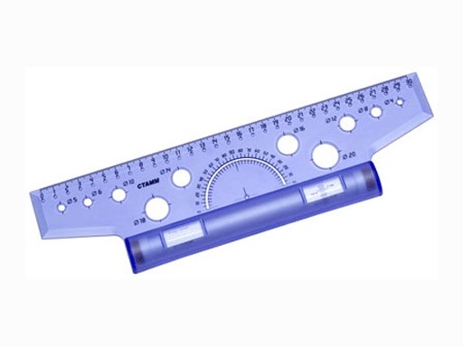 Линейка-рейсшина 30см б/цв. пластиковый ролик СТАММ, И ЛР20 И ЛР20 - фото 23647