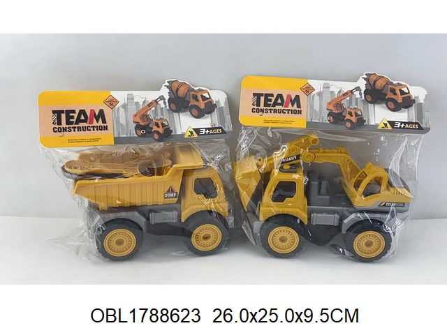 Машина строительная техника 24 см  2 вида в пак., 856-23 856-23 - фото 26706