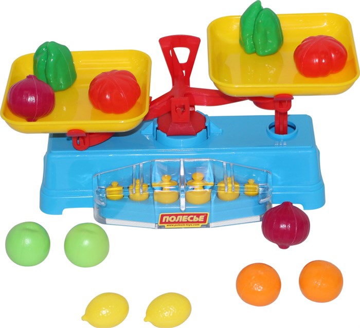 Игровой набор Весы+ набор продуктов 12эл (в сетке), 53787 53787 - фото 26773
