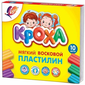 Набор пластилина КРОХА мягкий 10 цветов, 12С 875-08 12С 875-08 - фото 26907