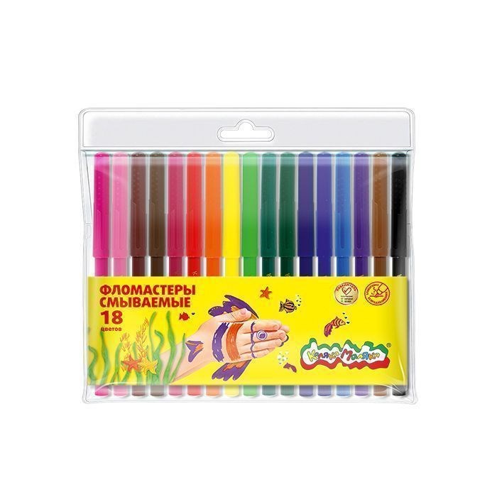 Фломастеры Каляка-Маляка 18 цветов, ФКМ18 ФКМ18 - фото 27274