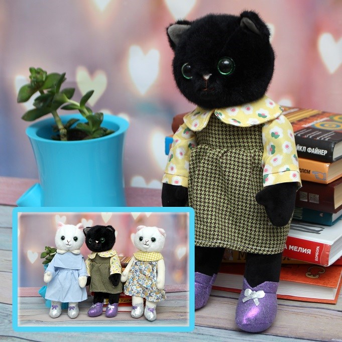 Мягкая игрушка  "Киса"/28см., 134-23 134-23