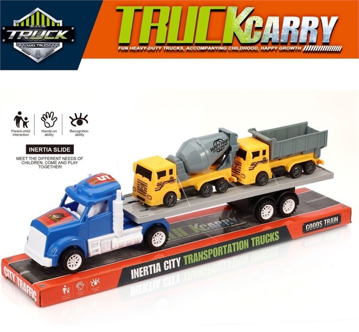 Автовоз 42 см  инерционный+ 2 машинки п/колп., MS-45A MS-45A - фото 27463