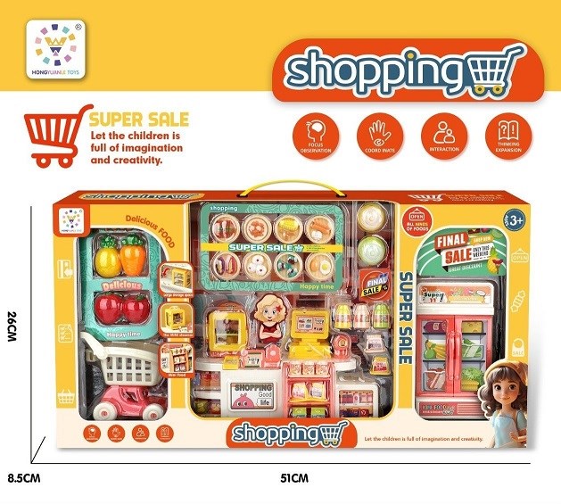 Игровой набор Кухня  51 см с аксессуарами в кор., 576E-18 5,76E-16 - фото 27506