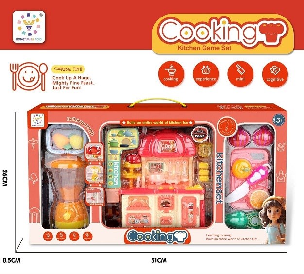 Игровой набор Кухня  51 см с аксессуарами в кор., 576В-15 576B-15 - фото 27507
