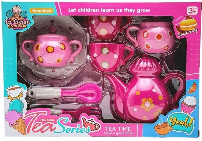 Набор посуды розовый в коробке 26*18*6,5см., JH33-9 JH33-9 - фото 27589