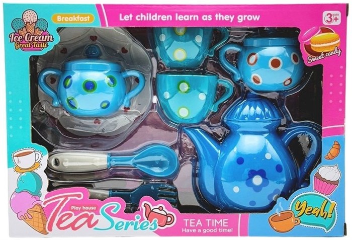 Набор посуды голубой в коробке 26*18*6,5см., JH33-9A JH33-9A - фото 27590