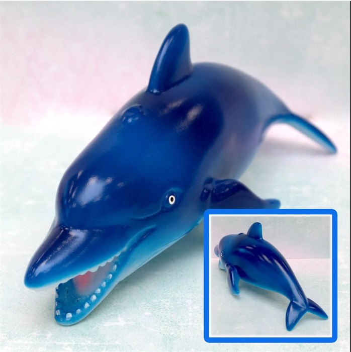 Дельфин с пищалкой 25 см, 75-25 75-25 - фото 27604