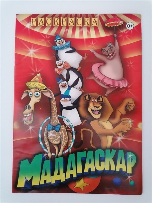 Раскраска А4 Герои Мадагаскар, 00051 00051