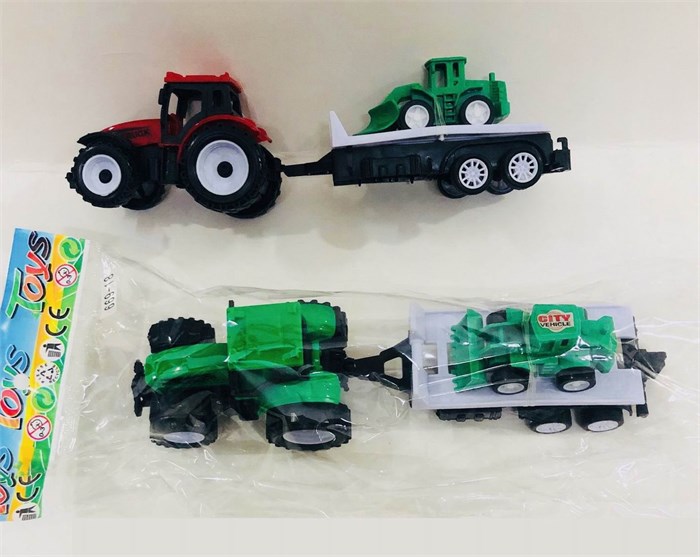 Трактор  с прицепом инерционный в пак., 669-18 669-18