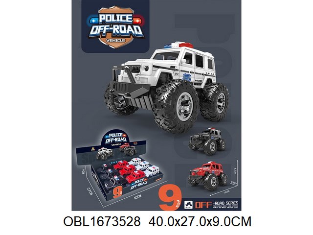 Машина инерция джип полиция, 989-6 989-6