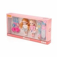 Набор игровой 2 куклы 16 см с аксессуарами в кор., 03441 03441
