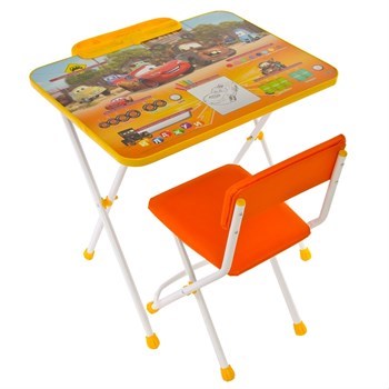 Комплект ТАЧКИ стол+пенал+стул мягкий моющий, МебД1ПТ - фото 5629