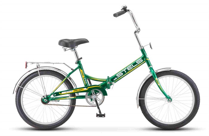 Велосипед 20" Pilot 410 13,5" зеленый-желтый 9-15лет (от 130см), Р410зелжел - фото 6028