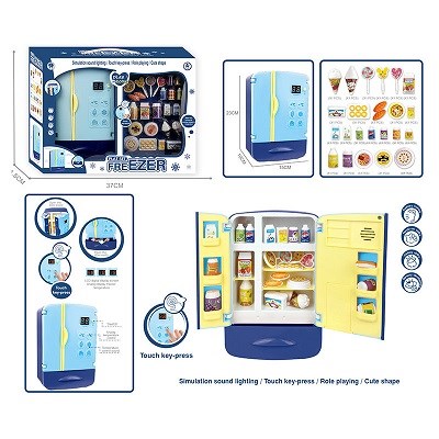 Холодильник функциональный,звук,свет с продуктами в кор.,  АЗ130 - фото 7180