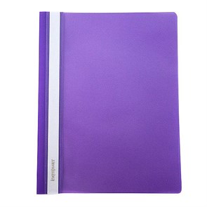 Папка-скоросшиватель INFORMAT А4, фиолетовая, пластик 180 мкм, карман для маркировки, TC4018V