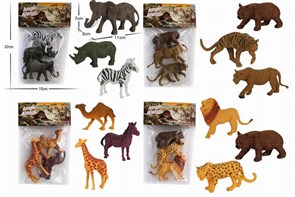 Набор диких животных 3шт в пакете, И303-229