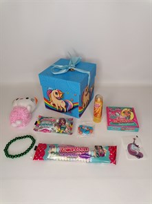 Набор сладкий подарок для маленькой ЛЕДИ Пони в голубой коробке, ГП6
