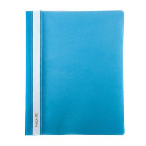 Папка-скоросшиватель INFORMAT А4, голубая, пластик 180 мкм, карман для маркировки, TC4018C