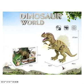 Динозавр Тиранозавр 27,5 см на бат.,звук, свет, вибрация в кор., 1025А