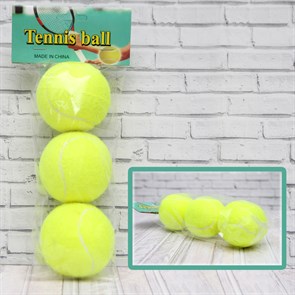 Набор мячиков для большого тенниса 3шт/пакет/, 878-78