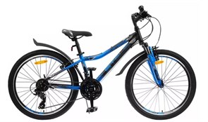 Велосипед 24 NAVIGATOR 410 13" 21СК чёрно/синий V010, 9-15 лет., NAVIGATOR410чёрно/синий