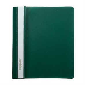 Папка-скоросшиватель INFORMAT А5, зеленая, пластик 180 мкм, карман для маркировки, TC4018G