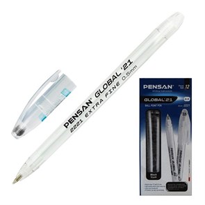 Ручка масляная PENSAN GLOBAL-21 черный 0,5 мм, /12/, 2221ч