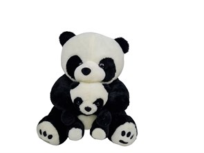 Панда с малышом 80 см., 20255-60