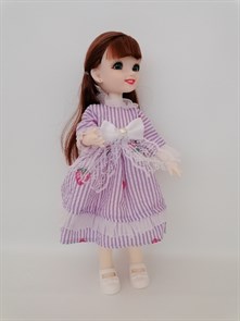 Кукла с хвостиками 31 см в платье в пак., ЕВ97
