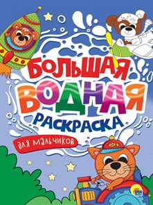 Раскраска Водная большая ДЛЯ МАЛЬЧИКОВ 238х330х3 мм., 34238-9 978-5-378-34238-9