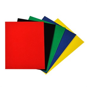 Бумага бархатная цветная самоклеящаяся Каляка-Маляка 175х250 мм, 5 цветов 5 листов/ББСКМ5-1