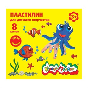 Пластилин повышенной мягкости Каляка-Маляка 8 цветов, 120 г со стеком/ПКМ08-П ПКМ08-П