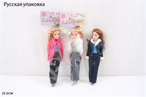 Кукла в брюках 3вида в пакете, 6199 6199
