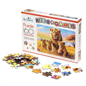 Пазл 160 дет Львы Kids Games, 08557 08557