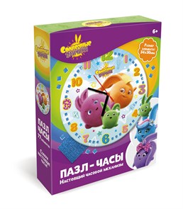 Солнечные зайчики.Пазл Часы.77Эл.Задорные пушистики,06611 06611