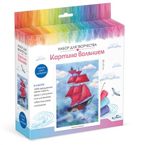 Набор для творчества. Картина валянием. Алые паруса, 08270 08270