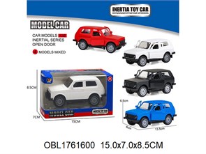 Машина инерция нива 13,5 см  4 цвета в кор., DD2804-1 DD2804-1