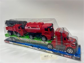Автовоз 49 см инерционный с двумя машинами колпак, 667-7И 667-7И