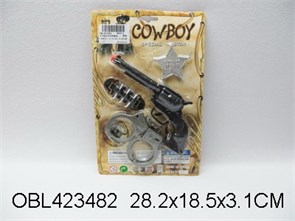 Набор ковбойский со значком на картоне, 6833-C 6833-C