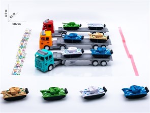 Автовоз 30 см с танками инерцинный в пак., K398-26A K398-26A