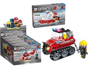 Конструктор 12026 QMAN пожарные вертолёт/4/, 12026 12026